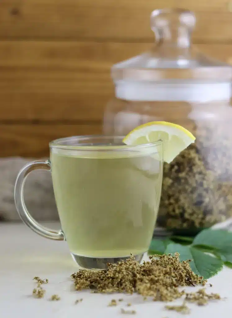 how to make elderflower tea step 4
