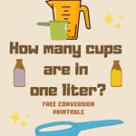 how many cups are in a liter