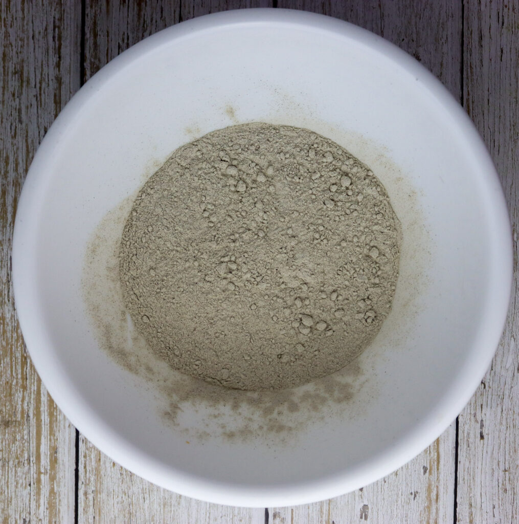 buckwheat flour in a bowl