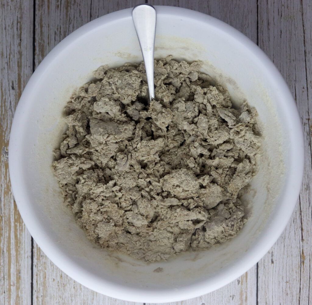 how to mix buckwheat flour with boiled water 