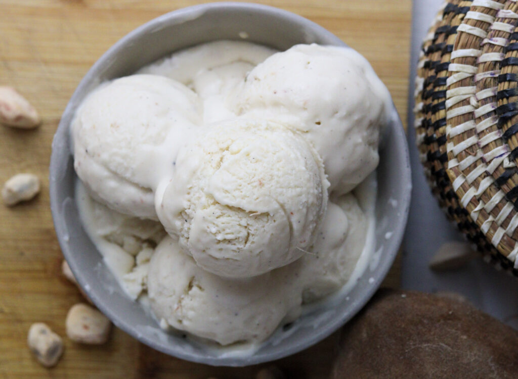 image of scooped baobab ice cream