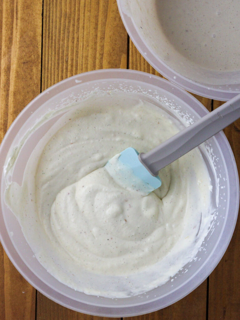 image of how to mix the whipped cream with milk mixture
