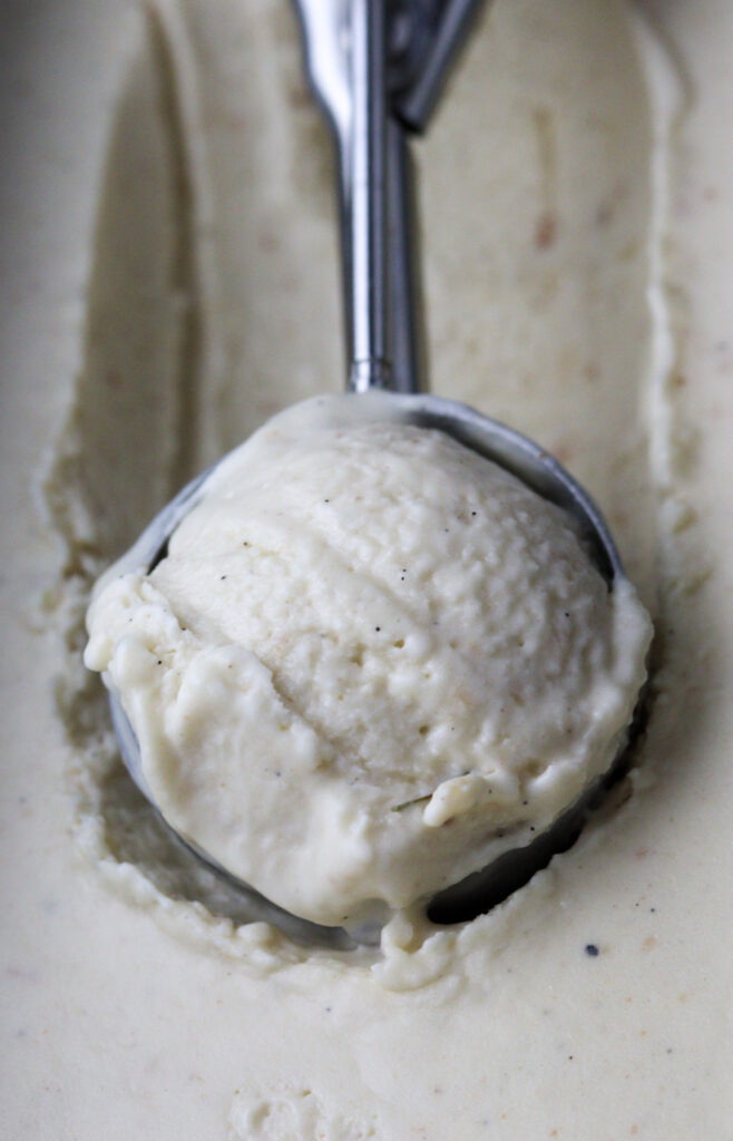 image of scooping baobab ice cream 